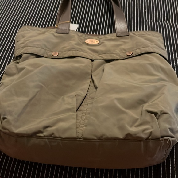 COPY - Great Condition Celine Green Nylon Tote Bag. With Certificate of Authent… - Picture 4 of 16